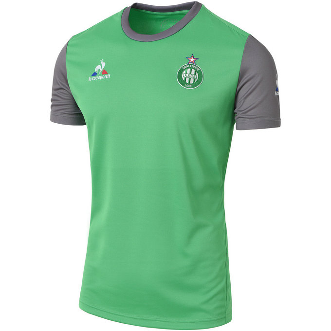 Le Coq Sportif T-Shirt Training Asse 2016/2017 Vert/Gris Anthracite T-Shirts & Polos Homme